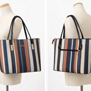 Striped Multicolor Tote Bag